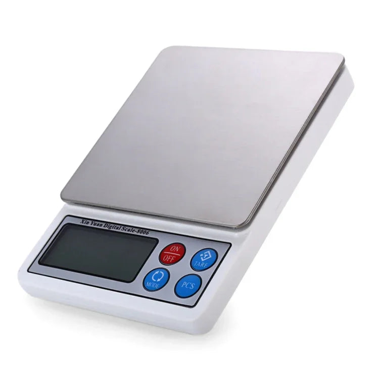 XY-8006 2,2 Zoll Display Hochpräzisions-Elektronikwaage (0,1g~3000g), ohne Batterien, 3000g/0,01g