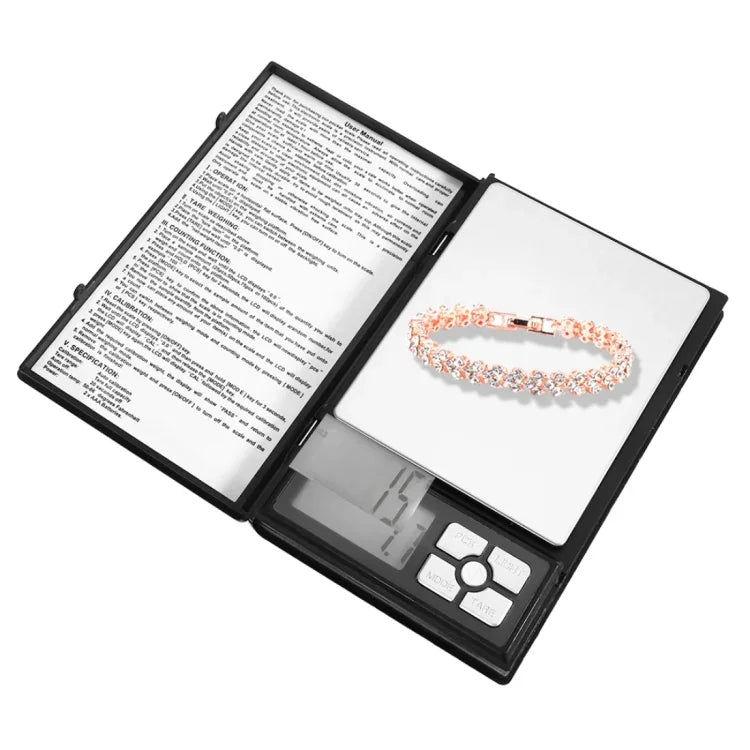 MH-1108 Notebook-Form Hochpräzise elektronische Diamant-Goldschmuckwaage (0,1g~2000g), ohne Batterien, MH-1108 2000g