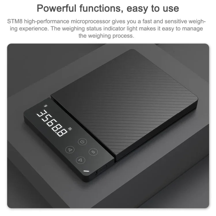 3KG Original Xiaomi Youpin DUKA ES1 Kitchen LCD Digital High-precision Electronic Scale, 3KG