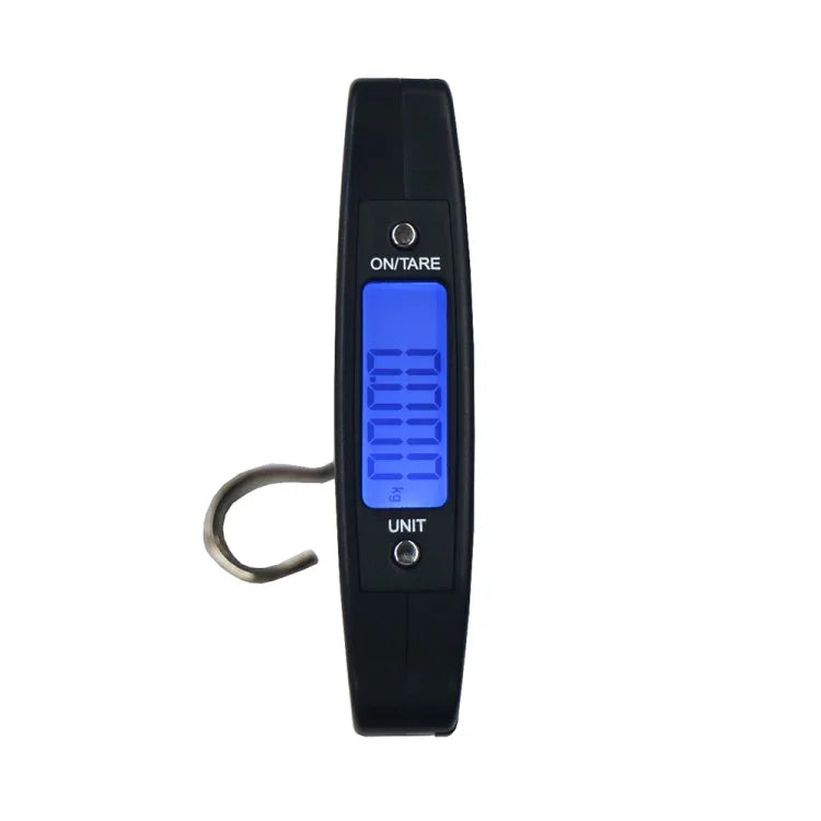 A09 50kg x 10g Handgehaltene digitale Gepäckhakenwaage mit 1,7 Zoll LCD-Bildschirm, Hakenwaage