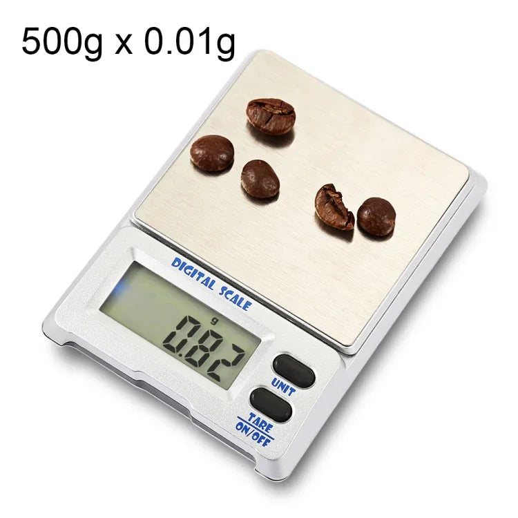 M-18 500g x 0,01g Hochpräzise digitale elektronische Schmuckwaage mit 1,5-Zoll-LCD-Bildschirm, 500g/0,01g