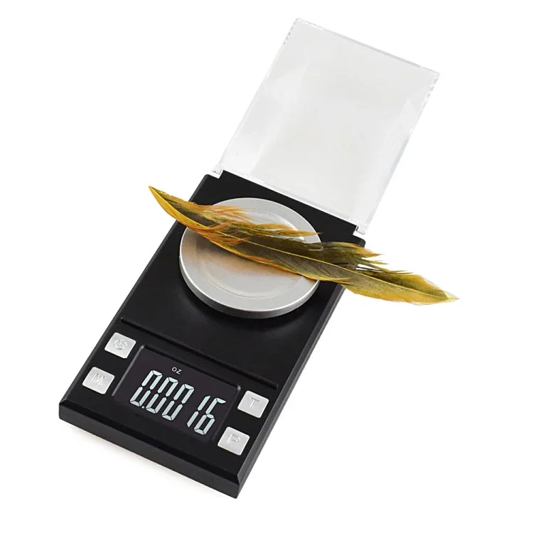 MH-8028 50g x 0.001g High Accuracy Digital Electronic Portable Jewelry Diamond Gem Carat Lab Weight Scale Balance Device with 1.6 inch LCD Screen, 50g/0.001g