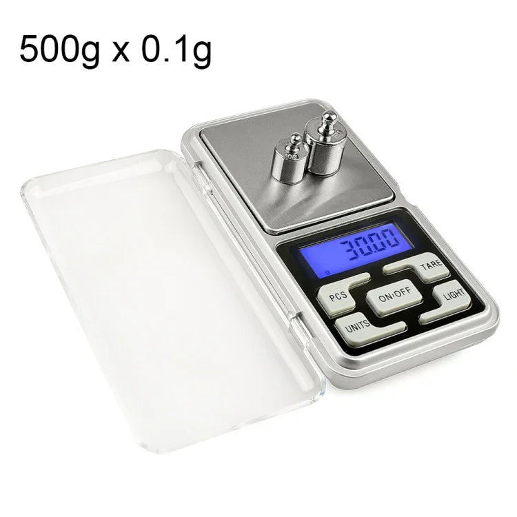 MH-100 500g x 0.1g Hochpräzise digitale elektronische tragbare Mini-Taschenwaage, Handy-Waage, Waage mit 1,6-Zoll-LCD-Bildschirm, 500g/0.1g