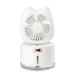 BD-MM1 Katzenförmiger wiederaufladbarer Desktop-Sprühbefeuchter mit Ventilator für den Haushalt