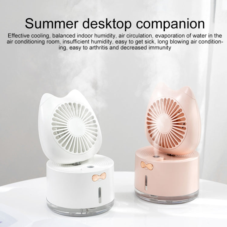 BD-MM1 Katzenförmiger wiederaufladbarer Desktop-Sprühbefeuchter mit Ventilator für den Haushalt