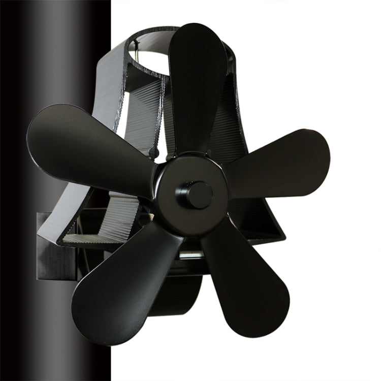 YL-106 5-Blatt Hochtemperatur-Aluminium-Wärmebetriebener Kaminofen-Ventilator, YL-106 (Silber), YL-106 (Weiß), YL-106 (Schwarz), YL-106 (Bronze), YL-106 (Grau), YL-106 (Gold), YL-106 (Rosenrot)