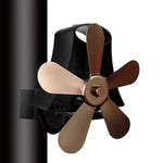 YL-106 5-Blatt Hochtemperatur-Aluminium-Wärmebetriebener Kaminofen-Ventilator, YL-106 (Silber), YL-106 (Weiß), YL-106 (Schwarz), YL-106 (Bronze), YL-106 (Grau), YL-106 (Gold), YL-106 (Rosenrot)
