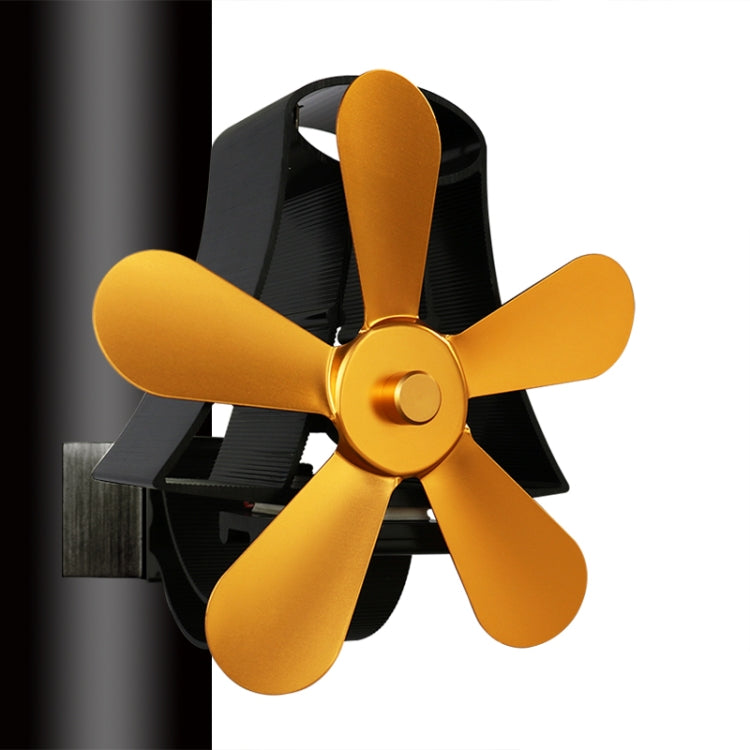YL-106 5-Blatt Hochtemperatur-Aluminium-Wärmebetriebener Kaminofen-Ventilator, YL-106 (Silber), YL-106 (Weiß), YL-106 (Schwarz), YL-106 (Bronze), YL-106 (Grau), YL-106 (Gold), YL-106 (Rosenrot)