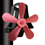 YL-106 5-Blatt Hochtemperatur-Aluminium-Wärmebetriebener Kaminofen-Ventilator, YL-106 (Silber), YL-106 (Weiß), YL-106 (Schwarz), YL-106 (Bronze), YL-106 (Grau), YL-106 (Gold), YL-106 (Rosenrot)