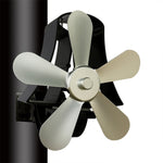 YL-106 5-Blatt Hochtemperatur-Aluminium-Wärmebetriebener Kaminofen-Ventilator, YL-106 (Silber), YL-106 (Weiß), YL-106 (Schwarz), YL-106 (Bronze), YL-106 (Grau), YL-106 (Gold), YL-106 (Rosenrot)