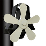YL-106 5-Blatt Hochtemperatur-Aluminium-Wärmebetriebener Kaminofen-Ventilator, YL-106 (Silber), YL-106 (Weiß), YL-106 (Schwarz), YL-106 (Bronze), YL-106 (Grau), YL-106 (Gold), YL-106 (Rosenrot)