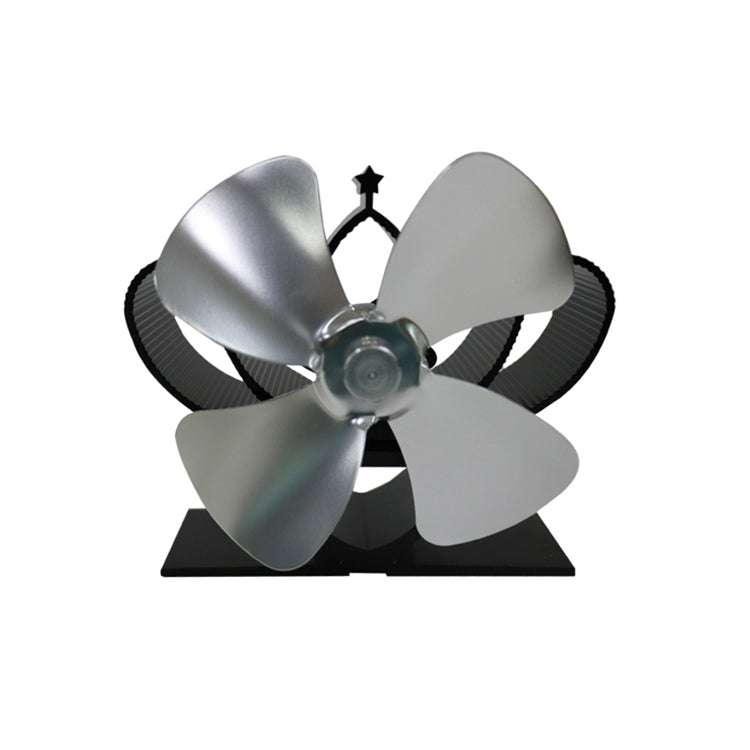 YL201 4-Blatt Hochtemperatur-Metall-Wärmebetriebener Kaminofenventilator, YL201 (Schwarz), YL201 (Bronze), YL201 (Grau), YL201 (Gold), YL201 (Rosenrot), YL201 (Silber)
