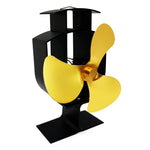 YL401 3-Blatt Hochtemperatur Metall Wärmebetriebener Kaminofenventilator, YL401 (Schwarz), YL401 (Bronze), YL401 (Gold), YL401 (Silber), YL401 (Weiß)