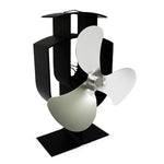 YL401 3-Blatt Hochtemperatur Metall Wärmebetriebener Kaminofenventilator, YL401 (Schwarz), YL401 (Bronze), YL401 (Gold), YL401 (Silber), YL401 (Weiß)