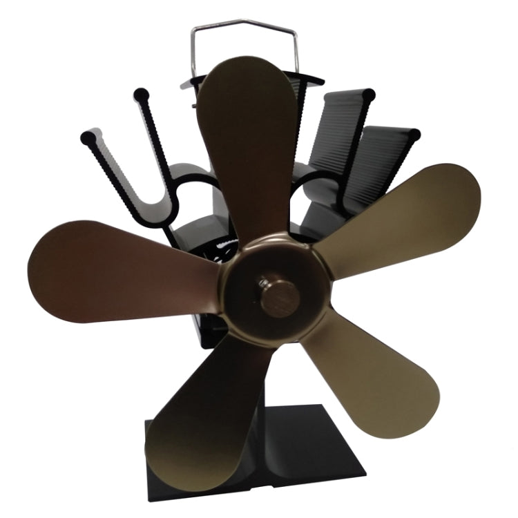YL602 5-Blatt Hochtemperatur-Metall-Wärmebetriebener Kaminofenventilator, YL602 (Schwarz), YL602 (Bronze), YL602 (Grau), YL602 (Gold), YL602 (Rosenrot), YL602 (Silber)
