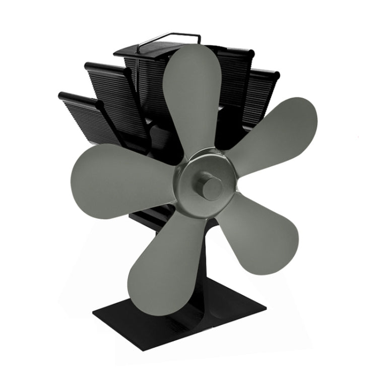 YL602 5-Blatt Hochtemperatur-Metall-Wärmebetriebener Kaminofenventilator, YL602 (Schwarz), YL602 (Bronze), YL602 (Grau), YL602 (Gold), YL602 (Rosenrot), YL602 (Silber)