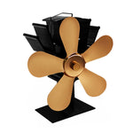 YL602 5-Blatt Hochtemperatur-Metall-Wärmebetriebener Kaminofenventilator, YL602 (Schwarz), YL602 (Bronze), YL602 (Grau), YL602 (Gold), YL602 (Rosenrot), YL602 (Silber)
