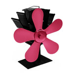 YL602 5-Blatt Hochtemperatur-Metall-Wärmebetriebener Kaminofenventilator, YL602 (Schwarz), YL602 (Bronze), YL602 (Grau), YL602 (Gold), YL602 (Rosenrot), YL602 (Silber)
