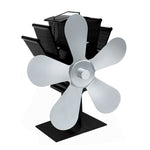 YL602 5-Blatt Hochtemperatur-Metall-Wärmebetriebener Kaminofenventilator, YL602 (Schwarz), YL602 (Bronze), YL602 (Grau), YL602 (Gold), YL602 (Rosenrot), YL602 (Silber)