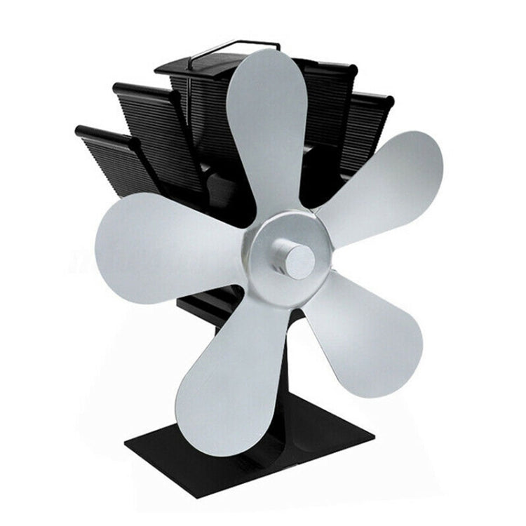 YL602 5-Blatt Hochtemperatur-Metall-Wärmebetriebener Kaminofenventilator, YL602 (Schwarz), YL602 (Bronze), YL602 (Grau), YL602 (Gold), YL602 (Rosenrot), YL602 (Silber)
