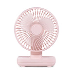 D606 4W USB Wiederaufladbarer Tragbarer Vier-Stufen Einstellbarer Tischventilator, USB