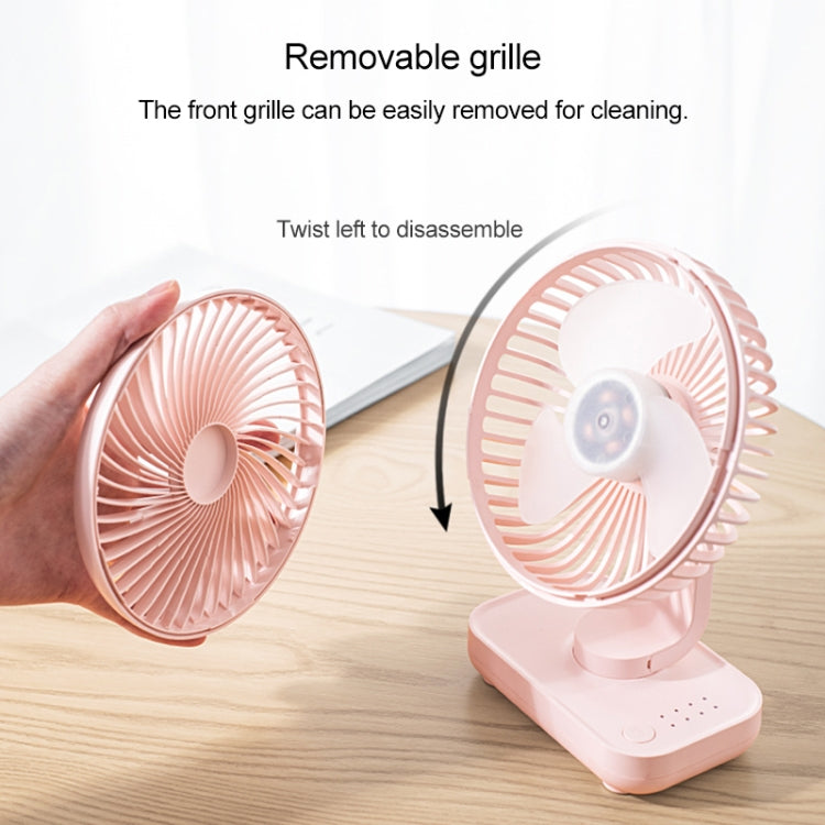 D606 4W USB Wiederaufladbarer Tragbarer Vier-Stufen Einstellbarer Tischventilator, USB