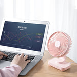 D606 4W USB Wiederaufladbarer Tragbarer Vier-Stufen Einstellbarer Tischventilator, USB