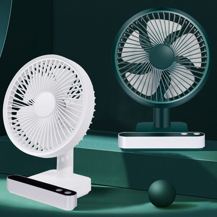 F702 Automatischer oszillierender Schreibtischventilator mit LED-Anzeige