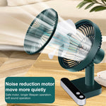 F702 Automatischer oszillierender Schreibtischventilator mit LED-Anzeige