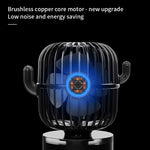 F6 Kaktus Tragbarer Mini-Ventilator USB Schüttelkopf Handheld Schreibtisch Ventilator Elektrisch