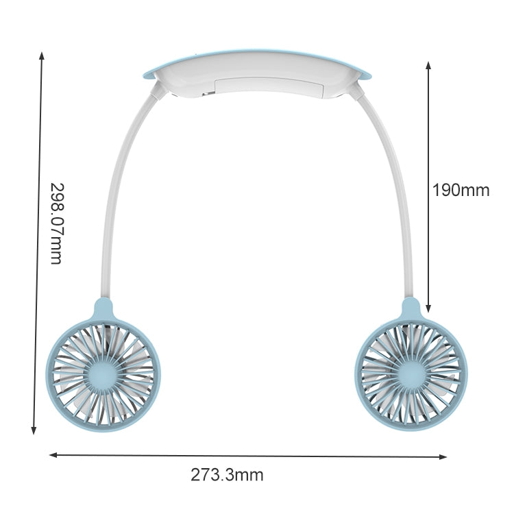 F6 Outdoor Mini-Halsventilator zum Aufladen über USB, fauler kleiner Ventilator