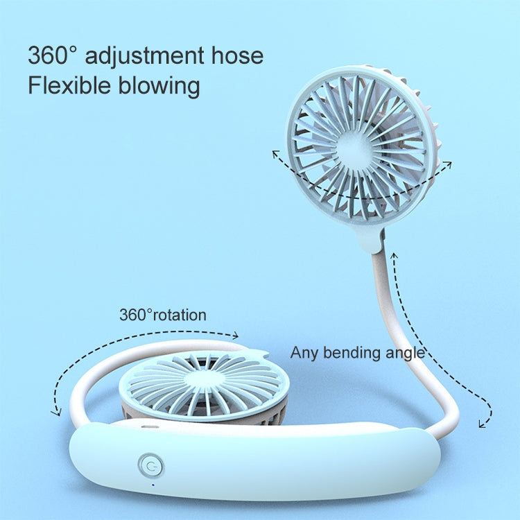 F6 Outdoor Mini-Halsventilator zum Aufladen über USB, fauler kleiner Ventilator