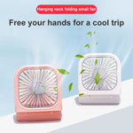 F20 Galvanisierter Handventilator Tragbarer Desktop Faltbarer Mute USB-Halsventilator, F20 (Pink), F20 (Grün), F20 (Blau), F20 (Weiß)