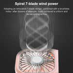 F20 Galvanisierter Handventilator Tragbarer Desktop Faltbarer Mute USB-Halsventilator, F20 (Pink), F20 (Grün), F20 (Blau), F20 (Weiß)