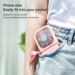 F20 Galvanisierter Handventilator Tragbarer Desktop Faltbarer Mute USB-Halsventilator, F20 (Pink), F20 (Grün), F20 (Blau), F20 (Weiß)