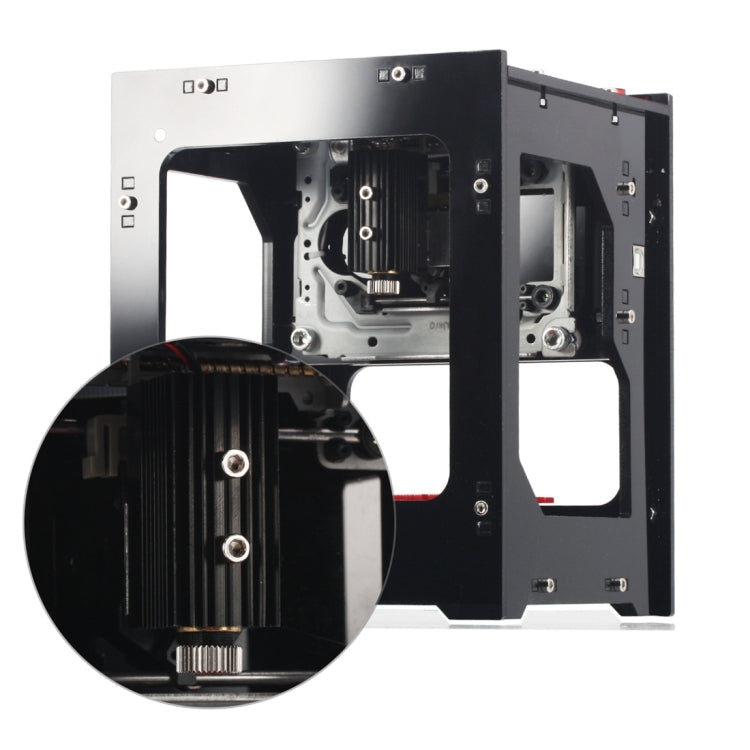 NEJE 1500mW 405NM Blau + Violettes Licht Lasermodul Zubehör für DIY Laser Engraver Drucker, 1500mAh