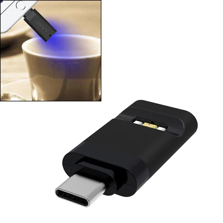 Typ-C / USB-C Ultraportable keimtötende UV-Licht-Sterilisationslampe für Smartphones, Typ-C