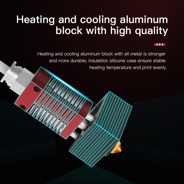 Creality 24V 40W Extruder-Düse Hot-End-Kit mit Temperatur-Thermistor & Heizelement für Ender-3 3D-Drucker