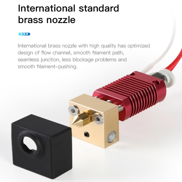 Creality 24V 40W Extruder Komplettdüse Hot-End-Kit mit Düse Extruder+Kühlventilator+Gehäuse für Ender-3 3D-Drucker