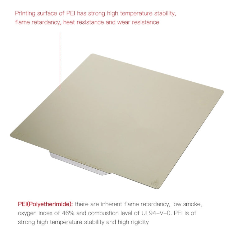 Creality PEI Druckplatte beidseitig PEI Federstahlblech mit magnetischer Basis für Ender-3 3D-Drucker Ersatzteil