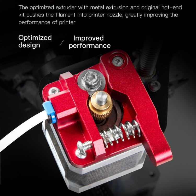 Creality Vollmetall Roter Block Bowden-Extruder-Kit für Ender-3 / Ender-3 Pro / Ender-3 V2 / CR-10 Pro V2 3D-Drucker