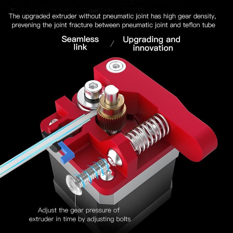 Creality Vollmetall Roter Block Bowden-Extruder-Kit für Ender-3 / Ender-3 Pro / Ender-3 V2 / CR-10 Pro V2 3D-Drucker