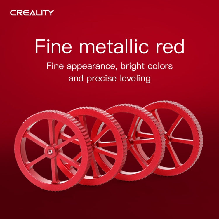 Creality Metall Rote Handverschraubte Nivelliermutter für Ender-3 / Ender-3 Pro / Ender-3 V2 / CR-10 Pro V2 3D-Drucker