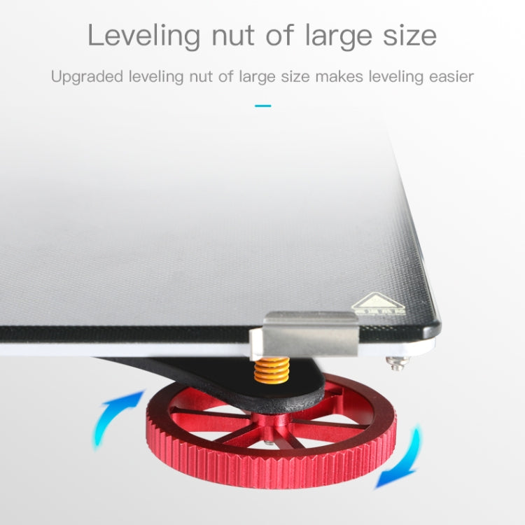 Creality Metall Rote Handverschraubte Nivelliermutter für Ender-3 / Ender-3 Pro / Ender-3 V2 / CR-10 Pro V2 3D-Drucker