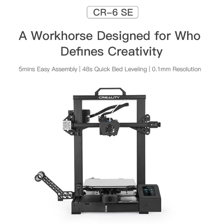 CREALITY CR-6 SE 350W Intelligenter nivellierungsfreier DIY 3D-Drucker, Druckgröße: 23,5 x 23,5 x 25cm, EU Stecker, CR-6 SE