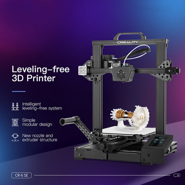 CREALITY CR-6 SE 350W Intelligenter nivellierungsfreier DIY 3D-Drucker, Druckgröße: 23,5 x 23,5 x 25cm, EU Stecker, CR-6 SE