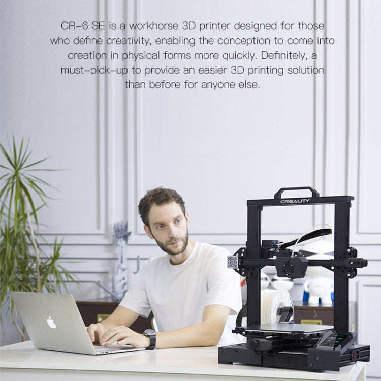 CREALITY CR-6 SE 350W Intelligenter nivellierungsfreier DIY 3D-Drucker, Druckgröße: 23,5 x 23,5 x 25cm, EU Stecker, CR-6 SE
