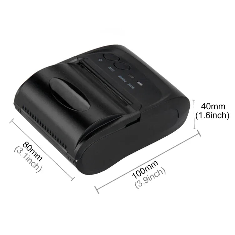 POS-5802 Thermodirekt-Belegdrucker mit Bluetooth (Schwarz), POS-5802
