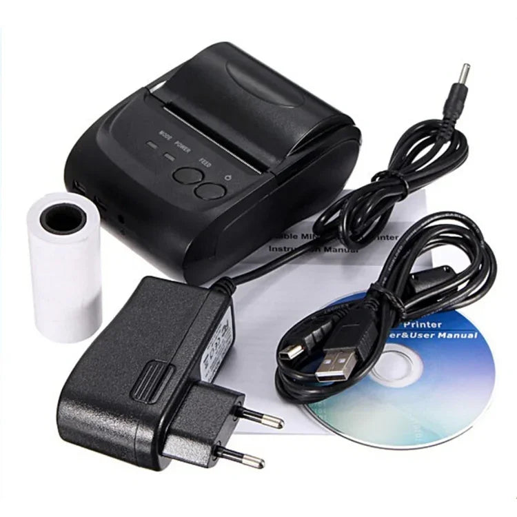 POS-5802 Thermodirekt-Belegdrucker mit Bluetooth (Schwarz), POS-5802