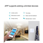 Sonoff Touch 86mm 1-fach gehärtetes Glas-Panel Wandschalter Smart Home Licht-Touch-Schalter, kompatibel mit Alexa und Google Home, AC 90V-250V 400W 2A, 86mm